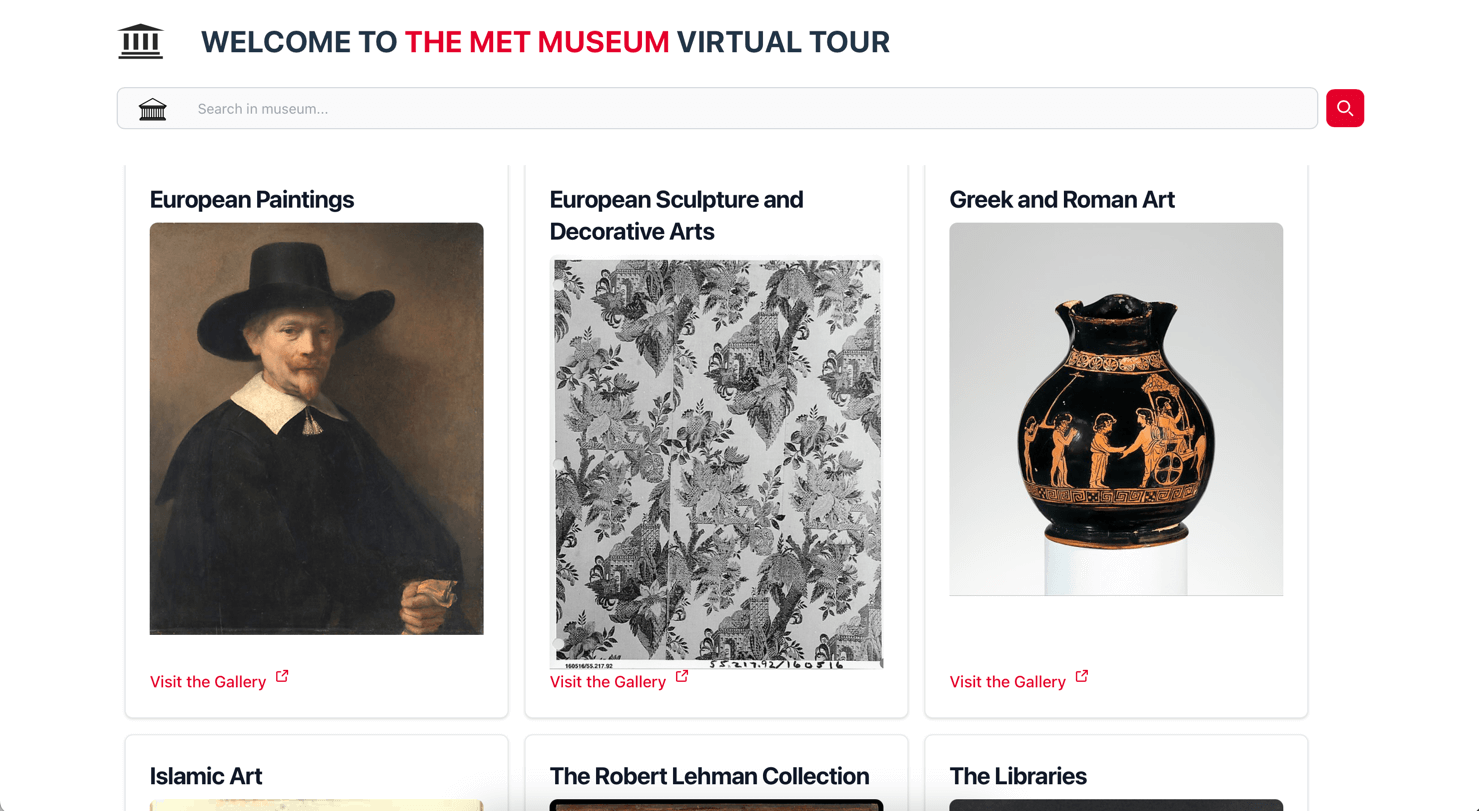 Met Museum Virtual Visit Screenshot